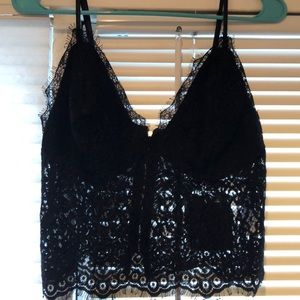 missguided lace crop top NWT